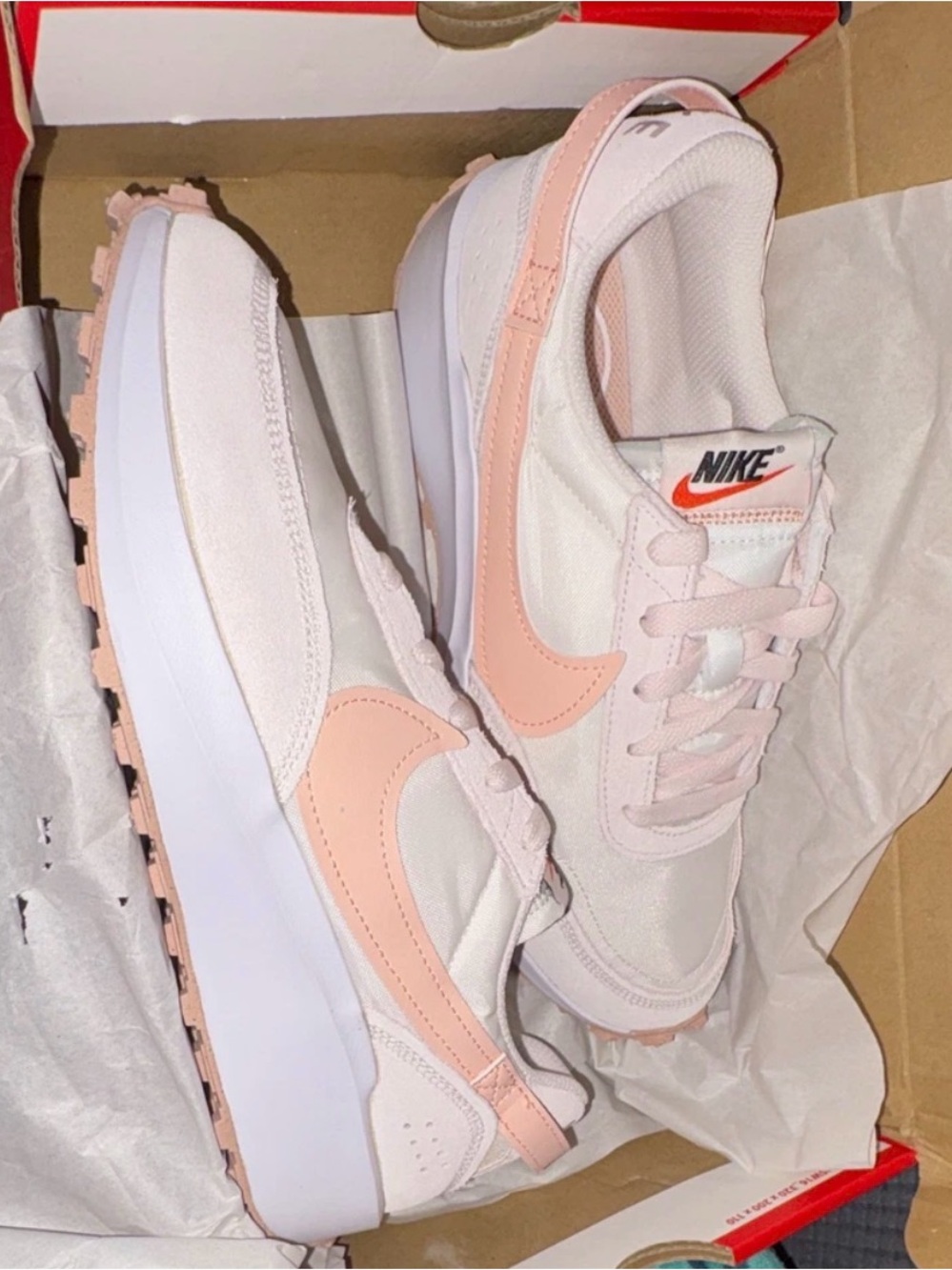 Nike Waffle Debut white/pink 8.5W